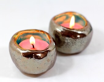 Israel Shabbat candlestick Ceramic Candle holders Holiday decor