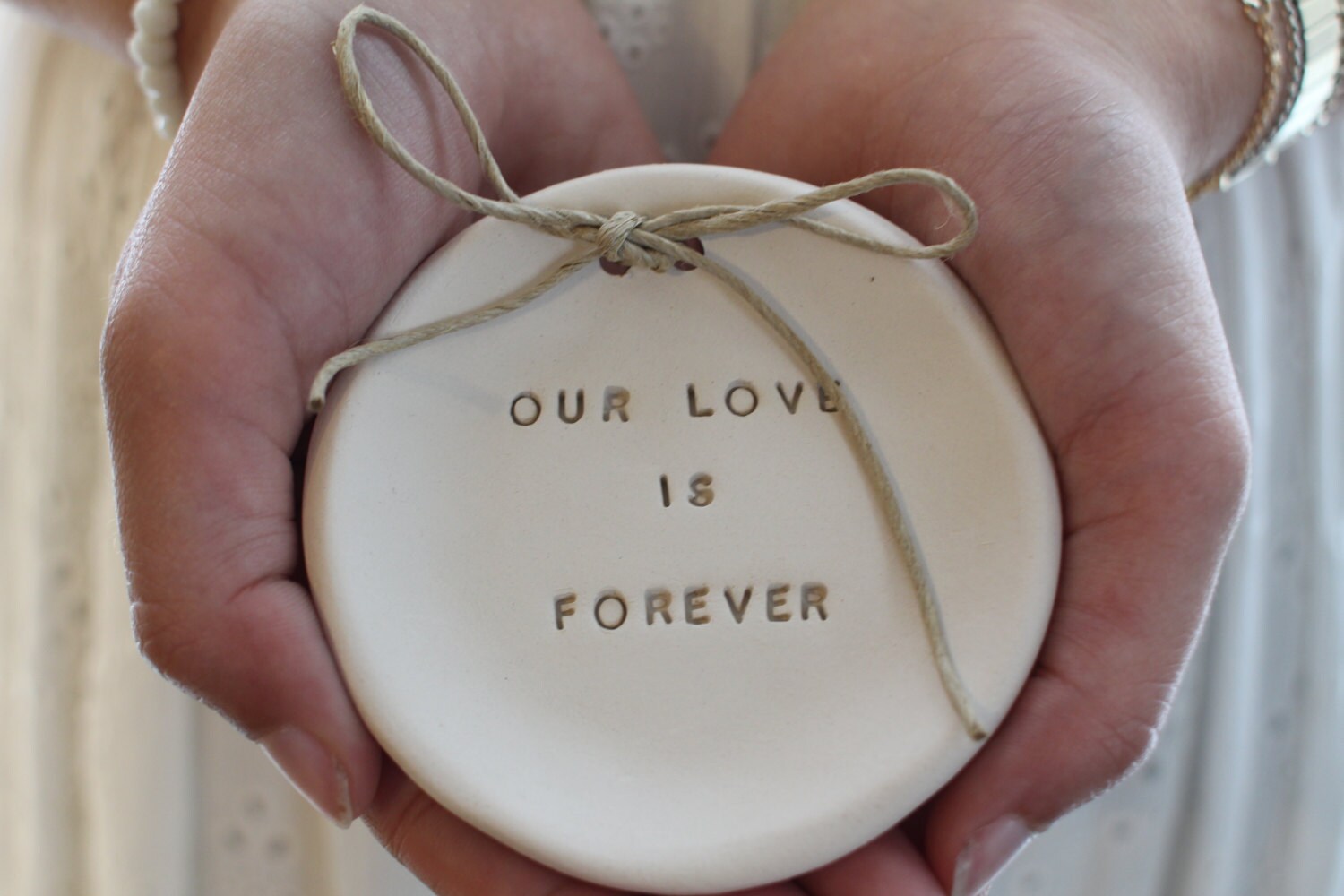 Ring bearer pillow alternative Our love is forever Wedding Etsy