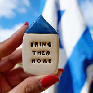 Israel is my home Stand with Israel Israel is my heart Miniature house Made in Israel Israel art Israel support image 6