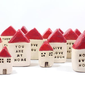 You are my home, Personalized gift Miniature houses, Ceramic houses, Sayings gifts, Word gifts, Inspirational gifts Engagement gift image 8