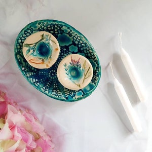 Shabbat candlestick Shabbat candles holder Ceramic Candle holders Holiday decor House warming gift Israel gift