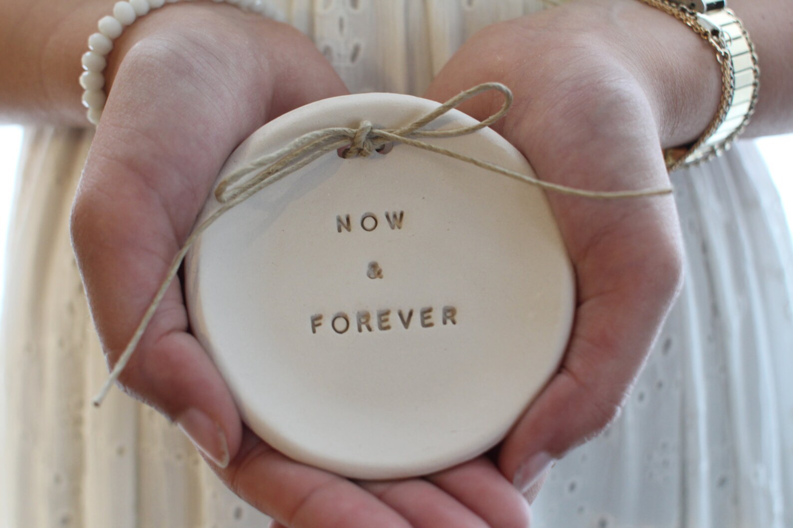 Now and Forever Wedding Ring dish Custom ring dish Rustic Etsy