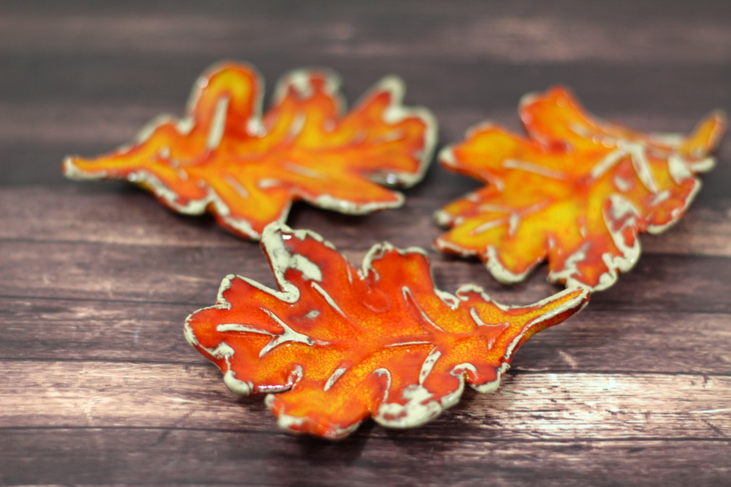 Autumn leaves Ceramic fall leaves Home decor Fall decoration Etsy