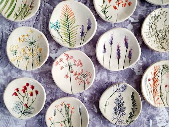 Botanical Art, Hostess Gift, Nature Inspired, Botanical Home Decor, Home  Styling Ideas, Decorative Bowl, Ceramic Bowl, Imprint Bowl -  Canada