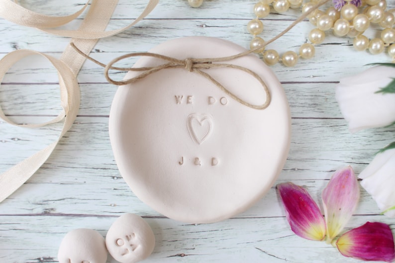 We Do Ring holder Bride to be gift Custom wedding gift Personalized wedding gift Gift for couple Personalized