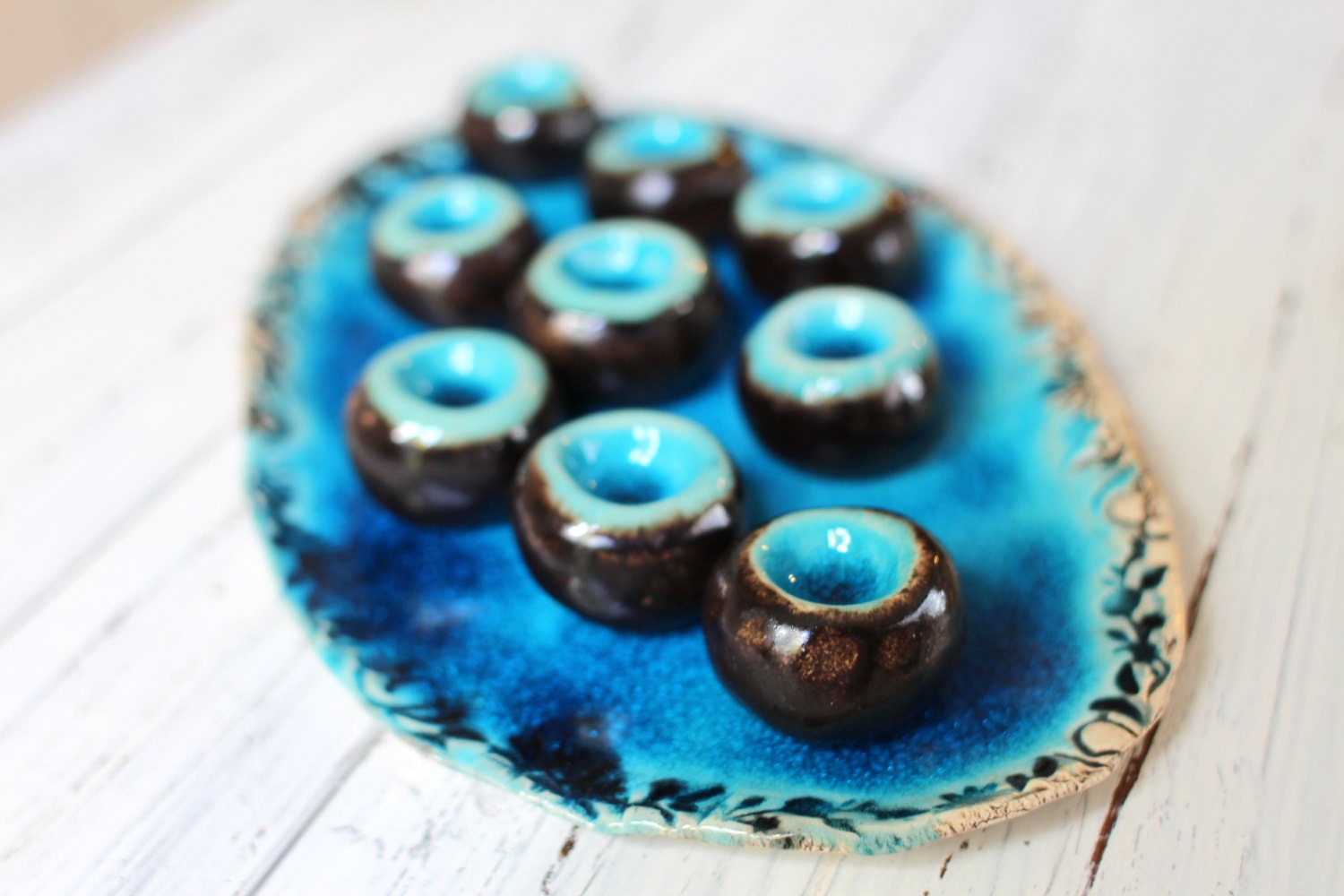 Hanukkah Menorah Bougies Titulaires Hanukkah Décor Judaica