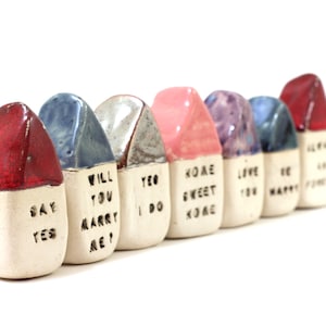 Miniature house Personalized gifts Tiny house House decor Ceramic house Birthday gift  Cottage decor Cottage chic Office decor