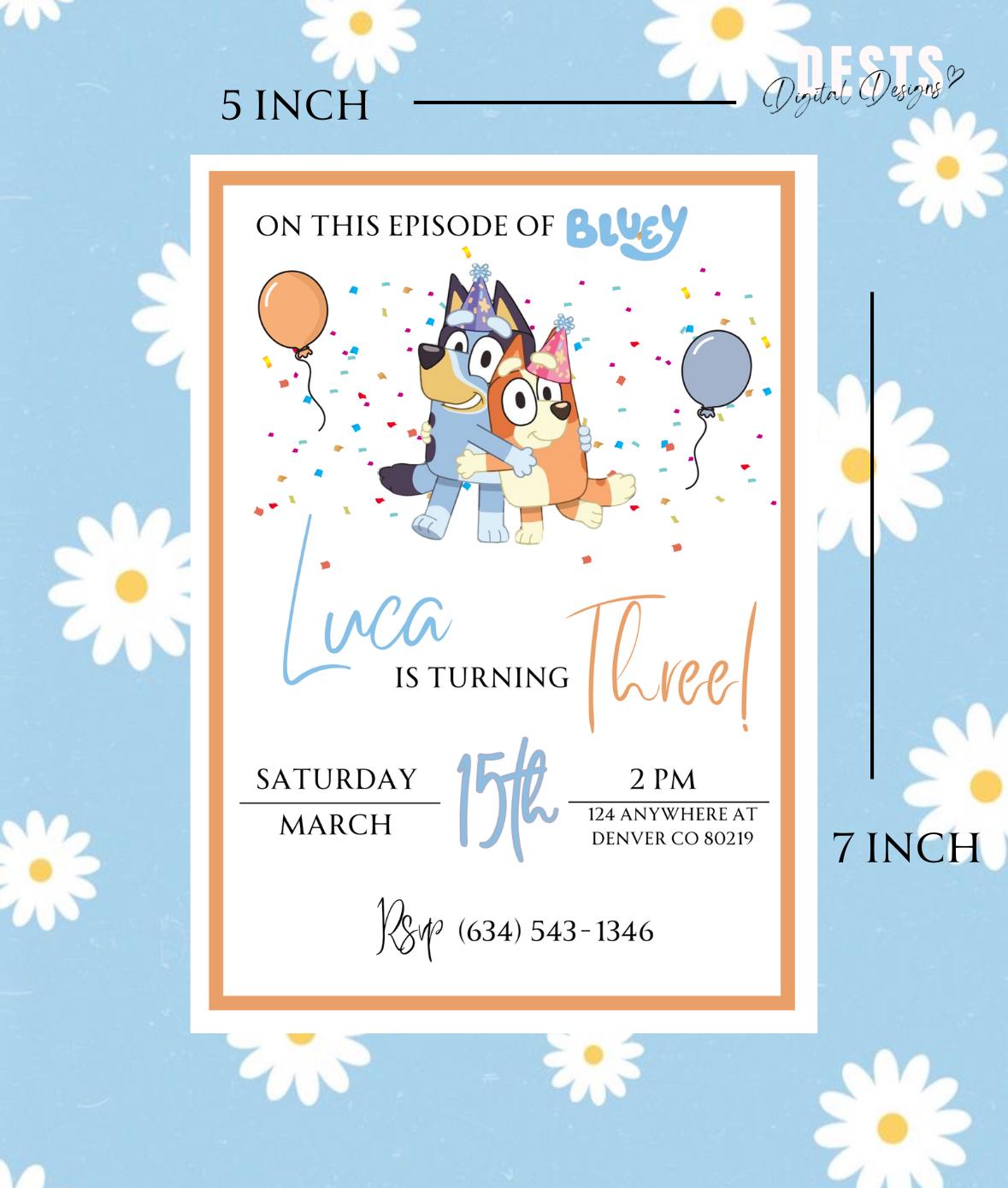 Join the Fun with Bluey Invite