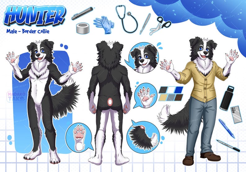 Character Sheet Commission, Furry Reference Sheet, Custom Furry Character, Furry Character Sheet, Fursuit Design, Fursona, Character Reference Sheet, Furry Avatar Reference Sheet, gay, Furry V Tuber Reference Sheet, Full Body Character Commission, Gift For Her, Gift For Him, DND Character, Streaming Asset, Original Character Design, Valentine's day gift, Fish Furry, Birthday gift, OC Reference Sheet, Bara Furry, Furry art commission, Ych Furry, queer, Furry PFP, Android, protogen, furry icon