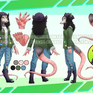 Character Sheet Commission, Furry Reference Sheet, Custom Furry Character, Furry Character Sheet, Fursuit Design, Fursona, Character Reference Sheet, Furry Avatar Reference Sheet, gay, Furry V Tuber Reference Sheet, Full Body Character Commission, Gift For Her, Gift For Him, DND Character, Streaming Asset, Original Character Design, Male buff furry, Fish Furry, Birthday gift, Vroid, OC Reference Sheet, Bara Furry, Furry art commission, Ych Furry, queer, Furry PFP, Opposum fursona, furry icon
