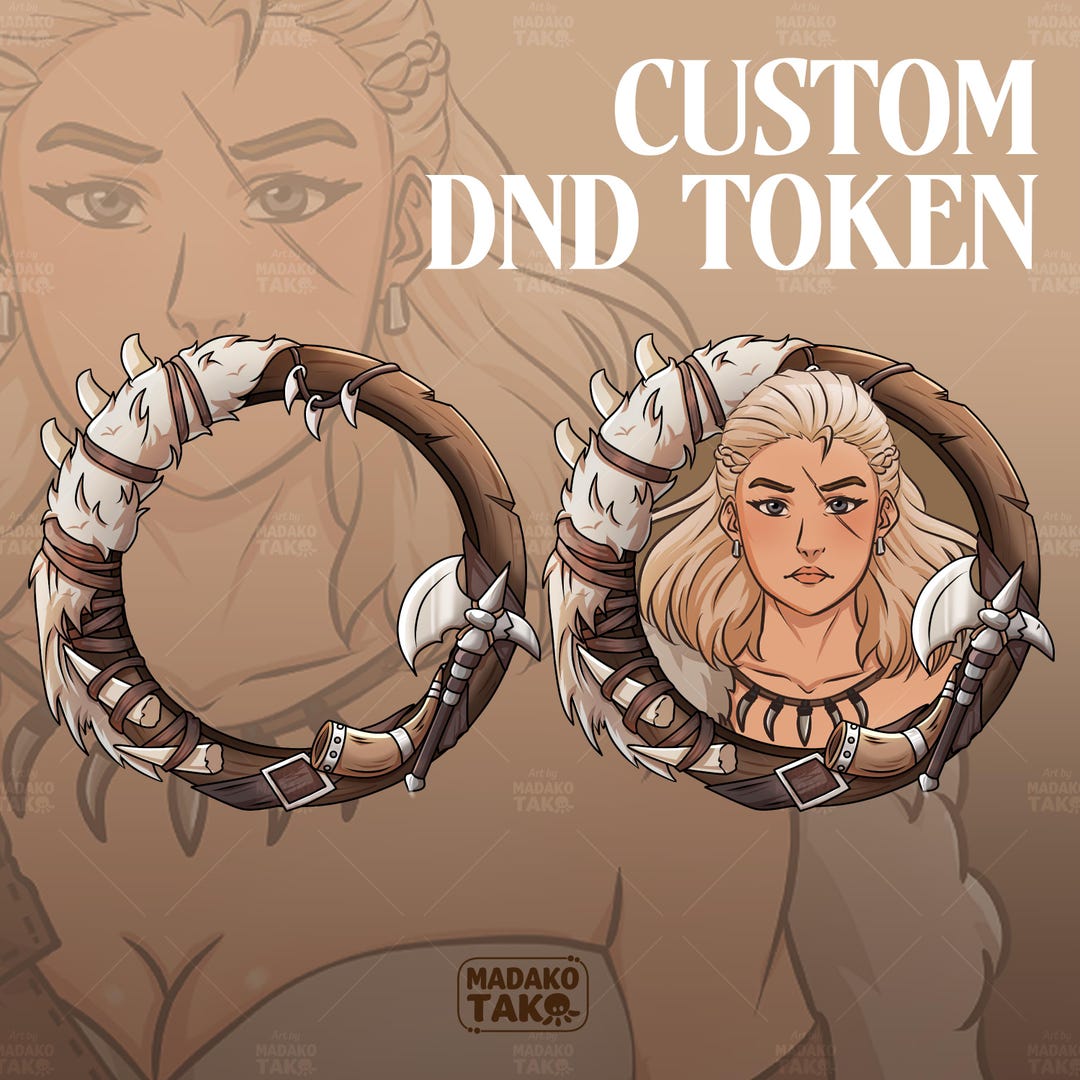 Custom DND Token Border, Ttrpg, DND Commission, Dungeons and Dragons ...