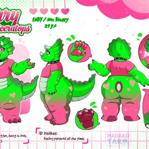 Aangepast Fursona-referentieblad, Fursona Design-referentieblad, OC, Fursuit, Furry Art, gepersonaliseerd cadeau harig karakter afbeelding 4
