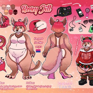 Character Sheet Commission, Furry Reference Sheet, Custom Furry Character, Furry Character Sheet, Fursuit Design, Fursona, Character Reference Sheet, Furry Avatar, Halloween fursona, gay, Furry V Tuber Reference Sheet, Full Body Character Commission, Gift For Her, Gift For Him, DND Character, Streaming Asset, Original Character Design, Female fursona, Fish Furry, Birthday gift, Vroid, OC Reference Sheet, Bara Furry, Furry art commission, Ych Furry, queer, Furry PFP, Kangaroo Furry, furry icon