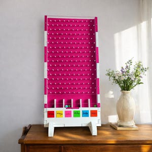 Juego de mesa Plinko - Tablero Plinko portátil con entrega de premios para eventos y ferias comerciales - Juegos de carnaval - Plinko grande de madera