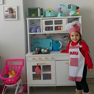Luxury Wooden Play kitchen - Montessori play kitchen - Pretend play kitchen - Kitchen for Kids - Toddler play kitchen - Kids room furniture