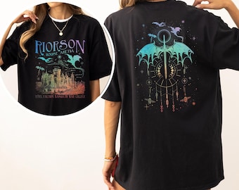 Xaden Riorson House PNG, Basgiath War College, Dragon Rider Design, Rebecca Yarros Merch, Iron Flame-skjorta, present till läsare, fantasyböcker