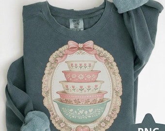 Vintage PNG, Pyrex PNG, Thrifting PNG, Vintage Png, Seersucker Png, Trendy Png, Girly Png, Granny Era Png, Boutique Png, Faux Stitching Png