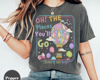 Oh The Places You'll Go PNG, Teacher Png, Reading DayDesign, Cat In The Hat, Thing 1 Thing 2 Png, Book Lover Png, Gift for Teacher