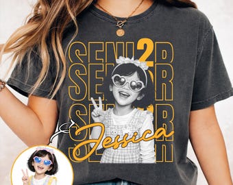 Personalised Senior 2026 PNG, Custom Photo Senior Png, Class of 2026 Png, Graduation Tee, Senior Gift, Proud Senior Tee
