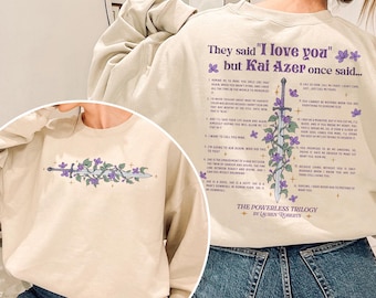 Kai Azer I Love You In Powerless PNG, Kai Azer Powerless PNG,  Kai And Paedyn DESIGN,  Valentine gift, Powerless Trilogy Bookish Gift