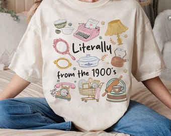 Literalmente de la década de 1900 PNG, Divertido retro de los 90 PNG, Meme PNG, Regalo divertido para mamá, Retro 1900 PNG, Chica de los 90 PNG