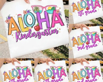 Aloha 1st/2nd 3rd/4th/5th Png, Tropical Flowers design, Colorful Summer Digital Image, Trendy Png, T-Shirt Design