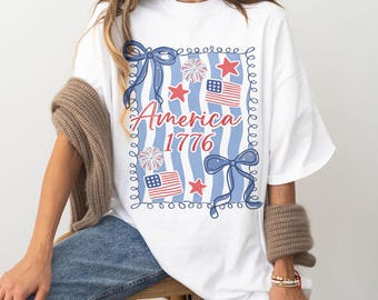 American Honey Coquette Png, Preppy 4th Of July Png, Girly Memorial Day PNG, Vintage USA Png, Independence Day Png, Land of the Free