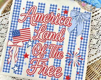 1776 America Land of The Free Png, 4th Of July Png, Patriotic Sublimation Shirt Design, Independence Day Png, Red White And Blue Png