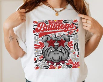 Bulldogs  Groovy Mascot Shirt, Bulldogs Team Shirt, Bulldogs Team Spirit Shirt, Bulldogs Fan Shirt, Custom Team Mascot Shirt, Game Day Shirt