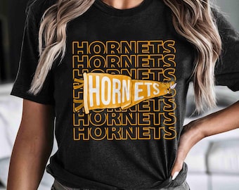 Hornets Mascot Shirt, Hornets Sports Team Shirt, Hornets Game Day T-shirt, Hornets Back to School Spirit, Hornets ,School Spirit Mascot