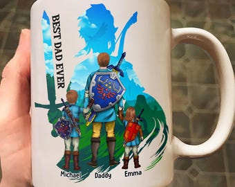 Gepersonaliseerde dadaloriaanse koffiemok, beste vader in de Melkweg, Vaderdagmok, vaderdagcadeaus, verjaardagscadeau voor vader, mok beste vader ooit