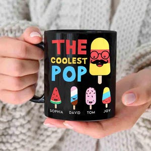 La taza pop más genial: regalo personalizado para el Día del Padre, regalo para el abuelo, el mejor papá del mundo, taza para papá, taza divertida para papá, regalo para el Día del Padre