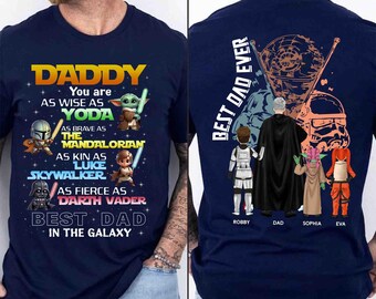 Maglietta personalizzata "Papà, sei tu", regalo per papà, maglietta "Il miglior papà della galassia", regalo per papà, maglietta per papà, maglietta di Star Wars, maglietta dadaloriana