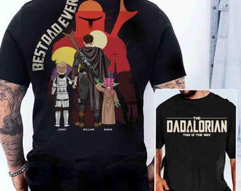 Camiseta Dadalorian This is the Way, Vida de papá, Regalo para él, Camiseta divertida para papá, Camiseta del Día del Padre, Camiseta de Star Wars Disney, Camiseta Dadalorian