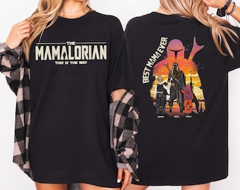 Customized Best Mom Ever Shirt -MamalorianThis Is The Uway Shirt For Mom, Custom Mother's Day Gift 2026,Star Wars Mom Shirt,Momalorian Shirt