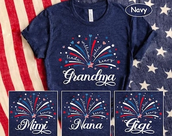 4. Juli Oma Shirt, 4. Juli Oma Shirt, stolze Nana 4. Juli Oma und Enkelkind Shirt, 4. Juli Oma Shirt, 4. Juli Mimi