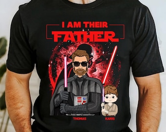 Camiseta personalizada "Soy su padre", camiseta personalizada para el Día del Padre, camiseta divertida para papá, camiseta personalizada con nombre de papá con niños, camiseta de regalo para papá