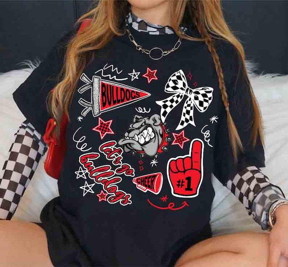 Let's Go Bulldogs Shirt, Bulldogs Team Shirt, Bulldogs Team Spirit Shirt, Panthers Fan Shirt, Custom Team Mascot Shirt, Game Day Shirt