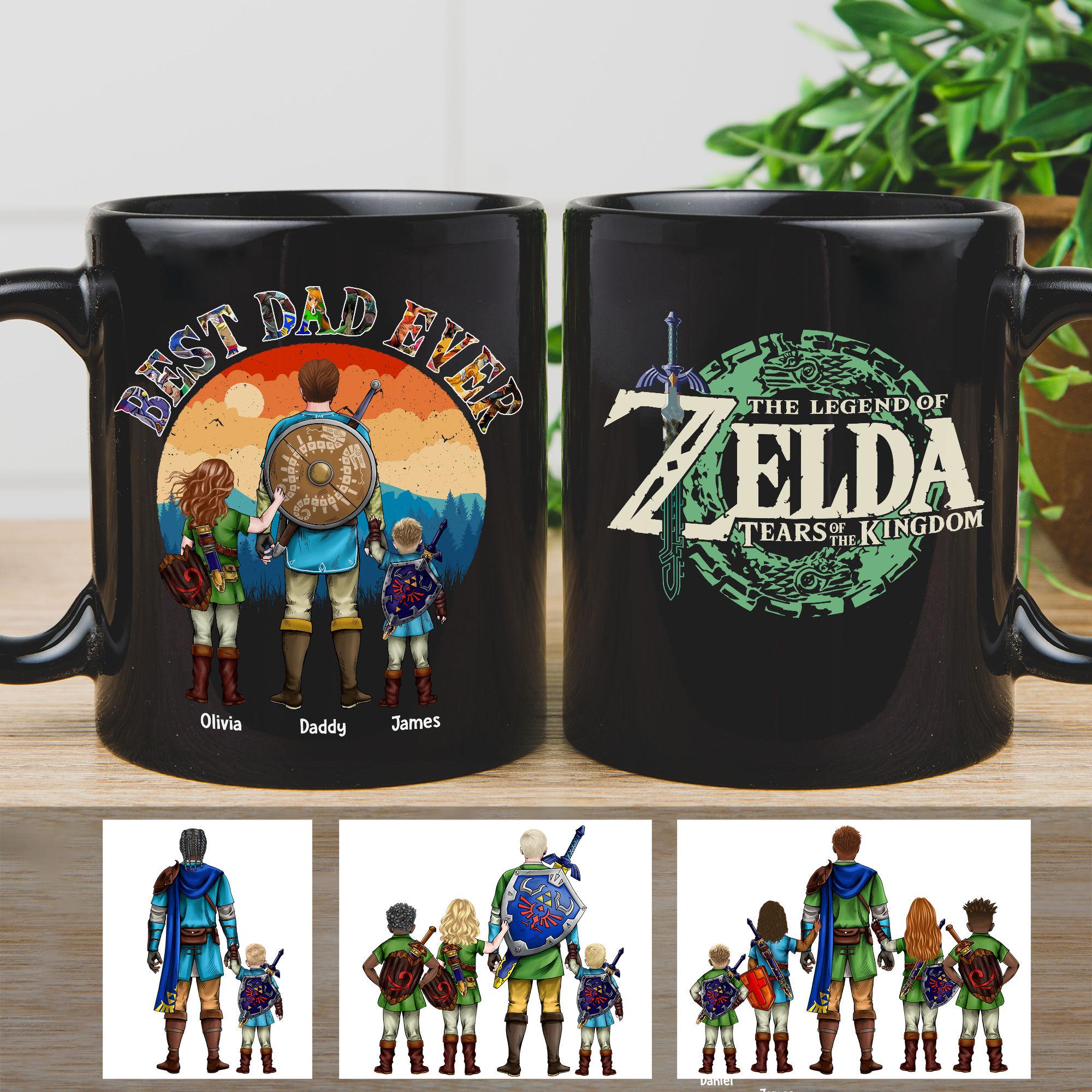 The legend of Zelda Tear Of The Kingdom Best Dad Ever Father's Day 2025 Personalized Mug, Daddy Gifts, Birthday Gift For Dad, Best Dad Ever