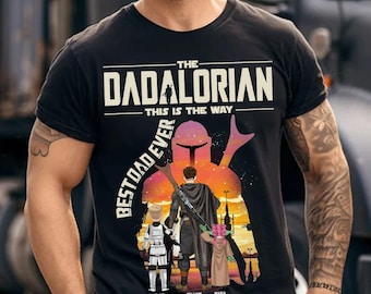Camiseta Dadalorian This is the Way, Vida de papá, Regalo para él, Camiseta divertida para papá, Camiseta del Día del Padre, Camiseta de Star Wars Disney, Camiseta Dadalorian