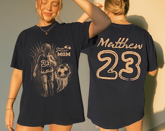 Personalized Bleach Style Football Shirt For Football Mom,  Custom Football Shirt, Personalized Player Shirt, Football Mom, High School