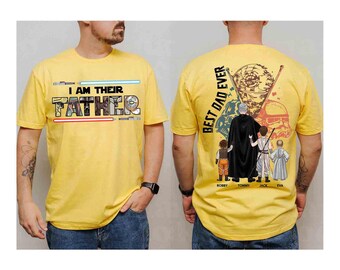Best Dad Ever I Am Their Father Personalized Shirt Gift For Dad, Custom Father's Day Gift 2025, Dad Shirt, Star Wars Shirt, Dadalorian Shirt