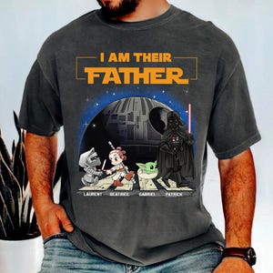 パーソナライズされた「I Am Their Father」シャツ、カスタム「I Am Their Father」Tシャツ、父の日シャツ、お父さんとお子さんの名前が入ったカスタムシャツ、お父さんへのプレゼント