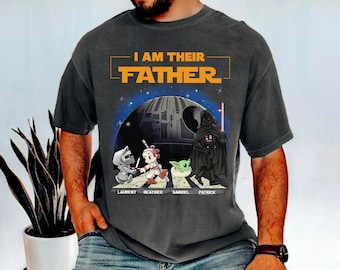 Camiseta personalizada "Soy su padre", camiseta personalizada "Soy su padre", camiseta para el Día del Padre, camiseta personalizada con nombre para papá e hijos, regalo para papá