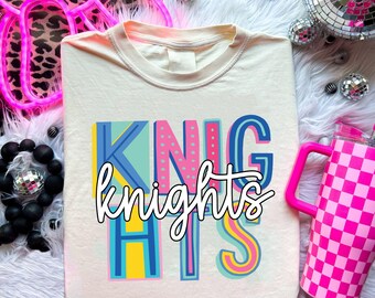 Knights Shirt, Knights School Shirt, Knights Teacher Shirt, Knights School Spirit Knights Mom Shirt Knights Football Sports Team Graphic Tee