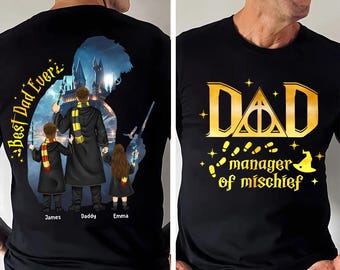 Camiseta de Papá Gestor de Travesuras - Camiseta Familiar a Juego - Regalo para el Día del Padre - Camiseta Fantástica para Papá - Regalo para Él - Regalo para Papá