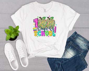 Camiseta de los 100 días de escuela, camiseta de los 100 días, celebración del 100.° día de escuela, camiseta de estudiante, regalos para maestros, camiseta de regreso a la escuela, regalo para maestros