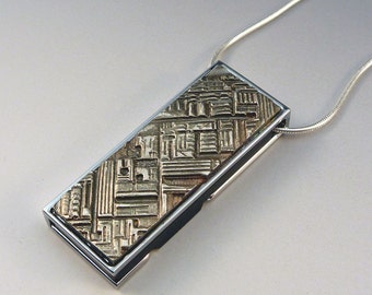 USB flash drive necklace - handmade art jewelry