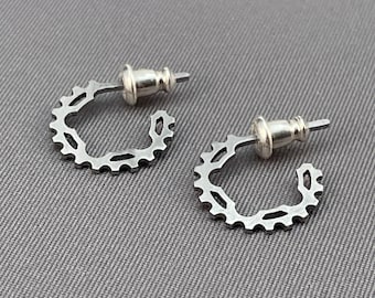 Bicycle chain ring hoops - small - Titanium or Stainless steel