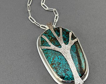 Turquoise Tree Pendant